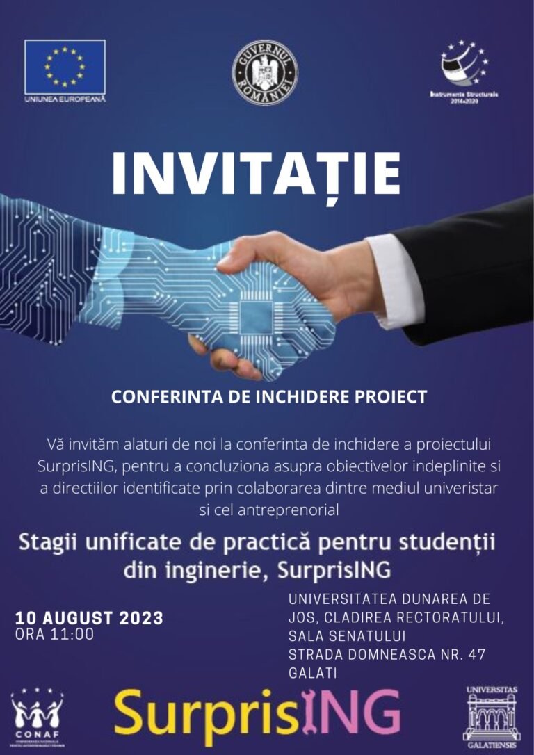 CONFERINȚA DE ÎNCHIDERE PROIECT – SurprisING