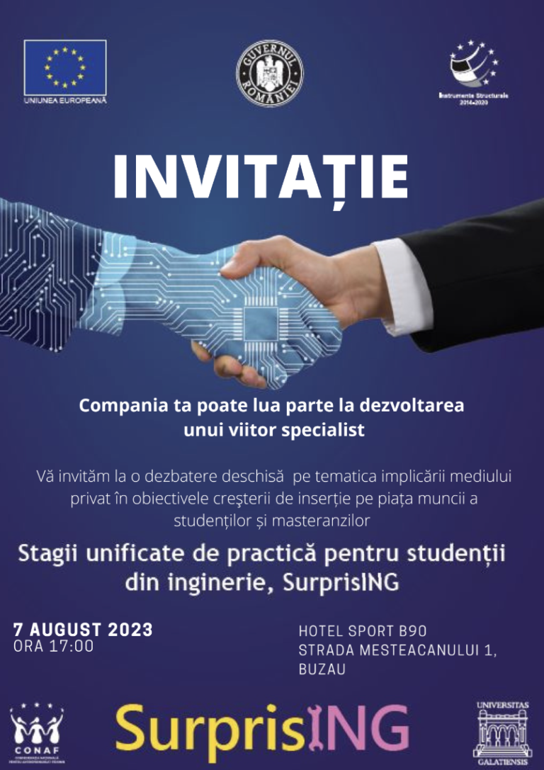 INIVITAȚIE – dezbatere deschisă SURPRISING