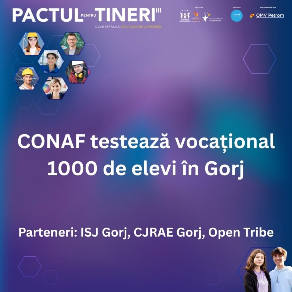 Pactul pentru tineri-testare vocațională elevi