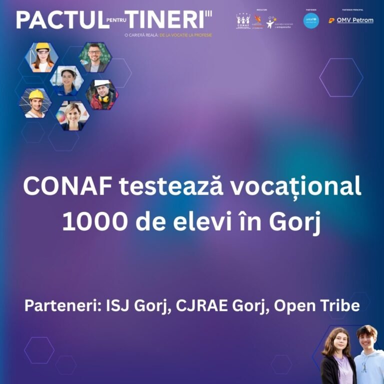 Pactul pentru tineri-testare vocațională elevi