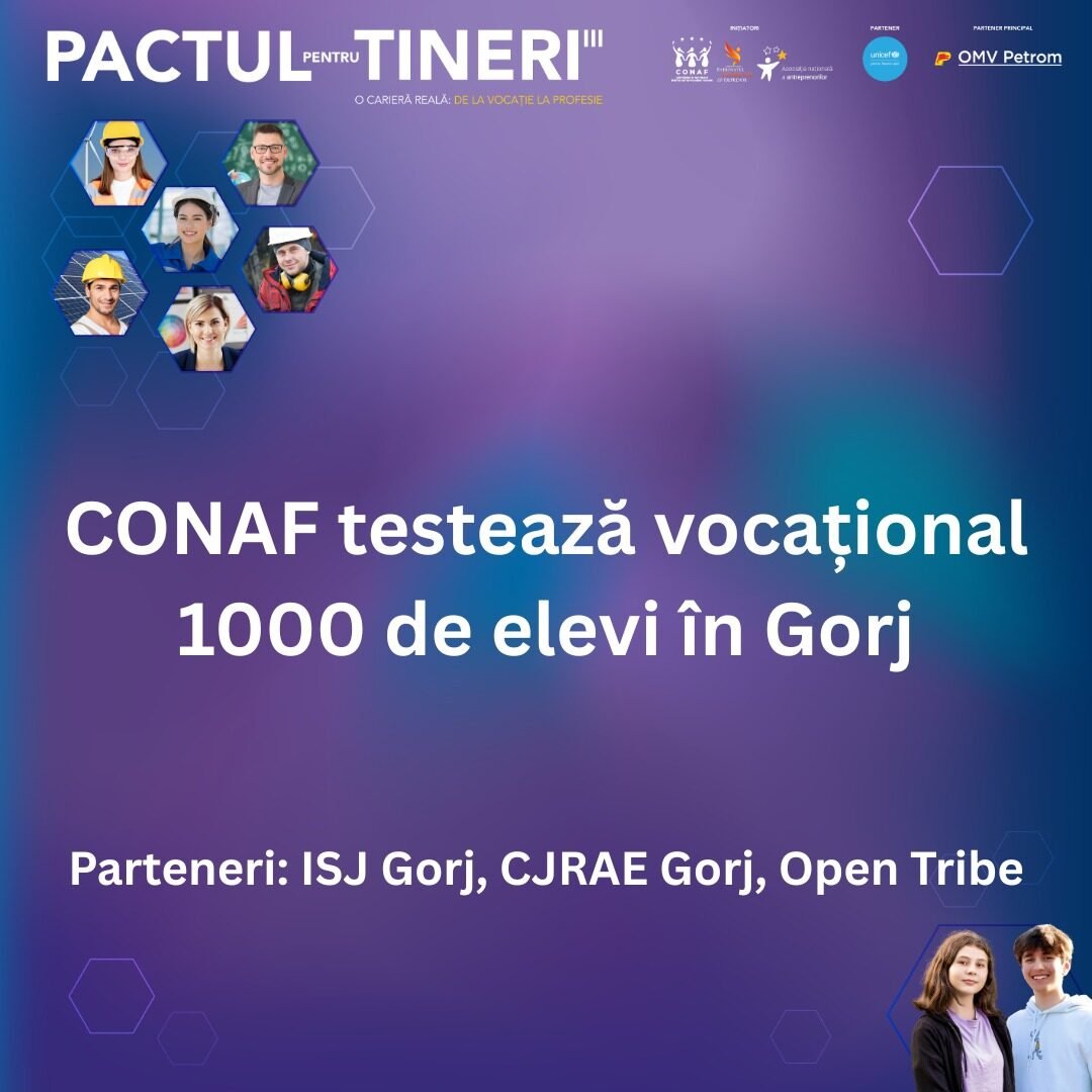 Pactul pentru tineri-testare vocațională elevi
