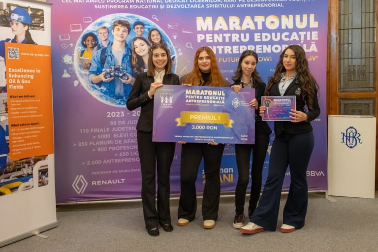 În premieră la sediul BNR Cluj-Napoca, Maratonul pentru Educație Antreprenorială a adus viitorul în centrul performanței