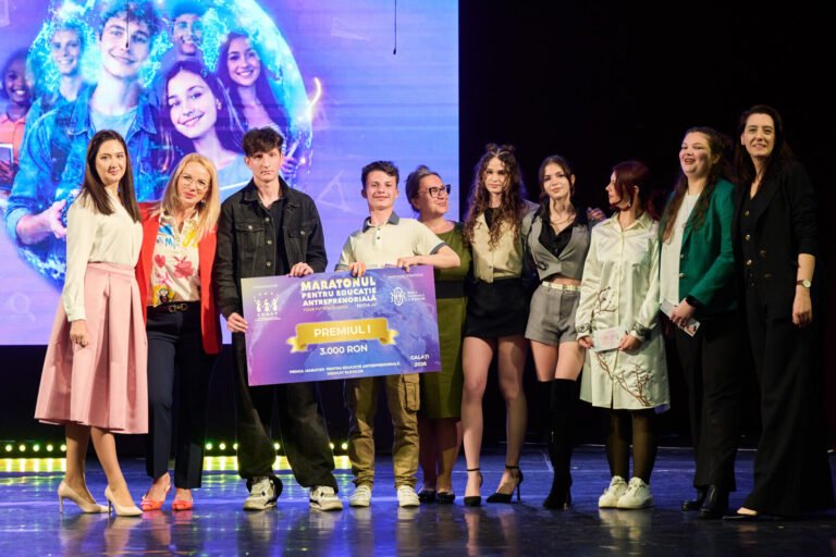 Galațiul și-a desemnat câștigătorii: Premiul I la semifinala Maratonului pentru Educație Antreprenorială ediția a IV a revenit echipei Liceului Teoretic „Sfânta Maria”